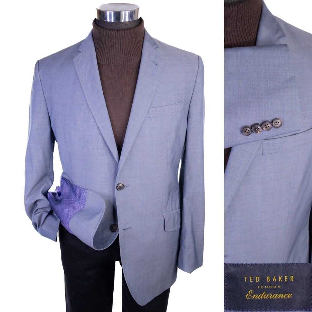Ted Baker Endurance Size 42R JONES CT Sport Coat Two Button Jacket Blazer Wool